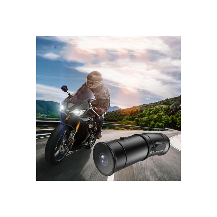 Glr V8 Dual Channel 4K Ultra HD Motosiklet Kask Kamerası - Çift Yönlü Kayıt, WiFi, Gece Görüşü, 170 Geniş Açı