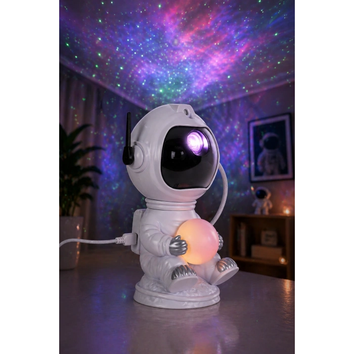 Glr MXS-005 Astronot Galaksi Projektörü - Uzaktan Kumandalı & Bluetooth Müzik Çalarlı
