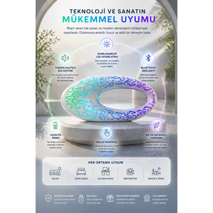 Glr 2071 Max Renkli Bluetooth Hoparlör -  Işıklı Taşınabilir Radyolu Speaker