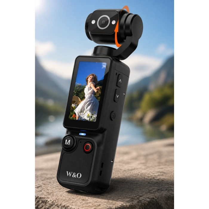 Glr Q7 180 Dönebilen Lensli Dijital CCD Vlog Kamerası - Nostaljik Fotoğraf Makinesi