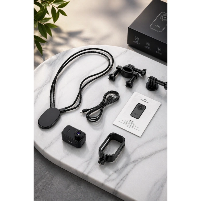 Glr F2 HD Mini DV Kamera - Type-C Şarjlı TF Kart Destekli Mikro Aksiyon Kamerası