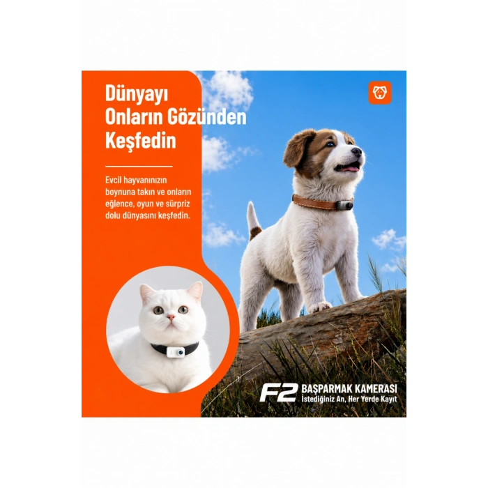 Glr F2 HD Mini DV Kamera - Type-C Şarjlı TF Kart Destekli Mikro Aksiyon Kamerası