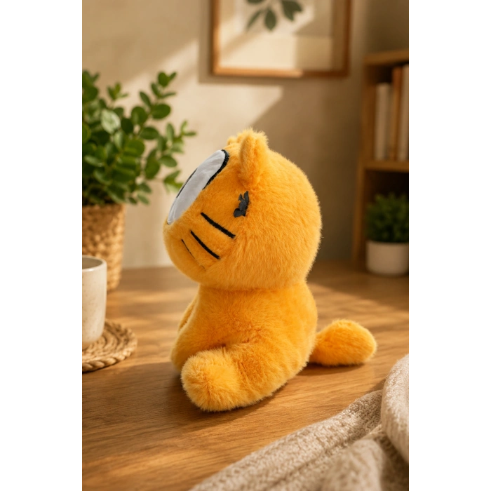Tigoes T-Plush Turuncu Pofuduk Peluş Oyuncak - 20 cm Peluş Kedi