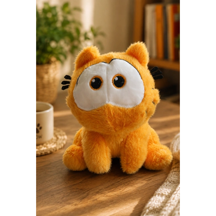 Tigoes T-Plush Turuncu Pofuduk Peluş Oyuncak - 20 cm Peluş Kedi