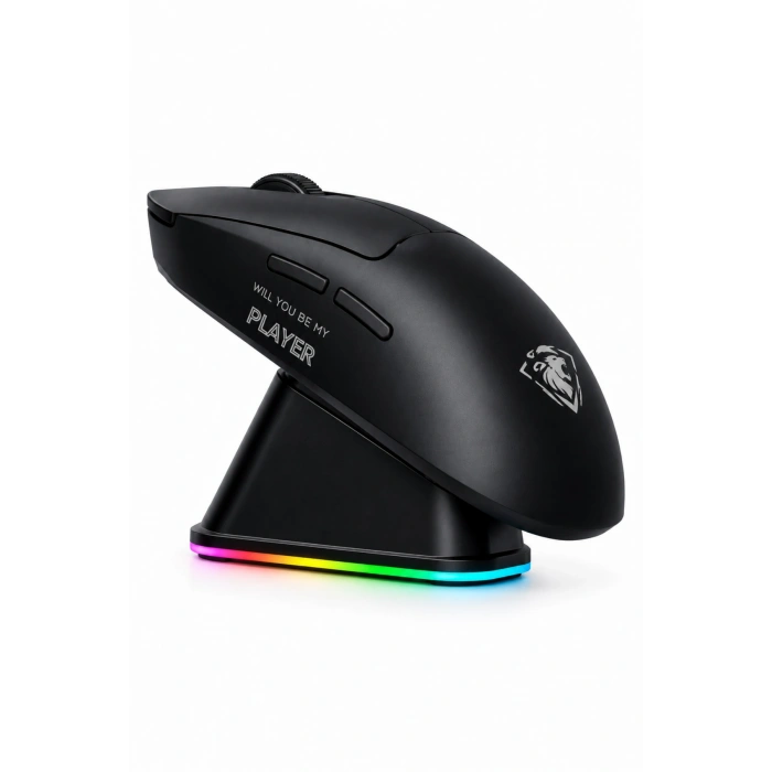 Jedel WD157 1600 DPI Bluetooth + 2.4GHz Kablosuz Oyuncu Mouse Şarj Standı Seti