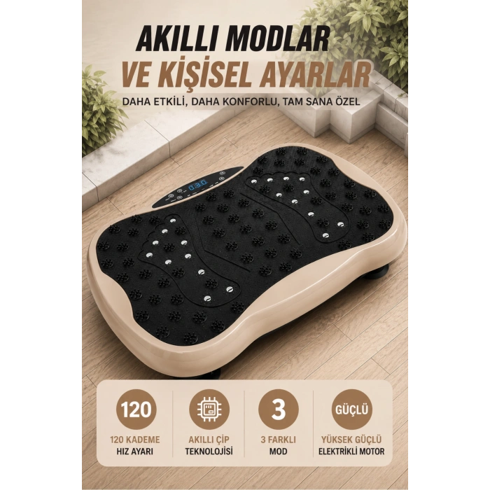 Glr 550 Gold Güçlü Titreşimli Egzersiz Platformu Body Vibration Plate Makinesi