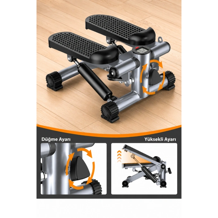 Glr LY5001 Dijital Göstergeli Mini Step Aleti - Ev Tipi Pedallı Kondisyon Bisikleti Ve Stepper