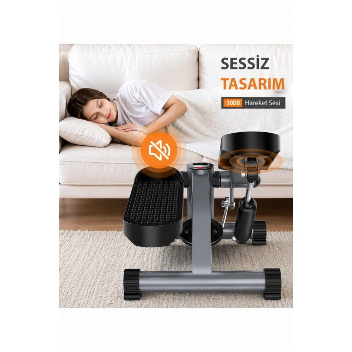 Glr LY5001 Dijital Göstergeli Mini Step Aleti - Ev Tipi Pedallı Kondisyon Bisikleti Ve Stepper