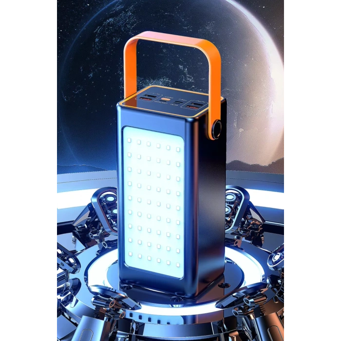 Acl Pw-52 70.000mAh 22.5W Siyah LCD 1xMicro 2xTyp-C 4xUsb Port Taşınabilir Şarj Cihazı Powerbank