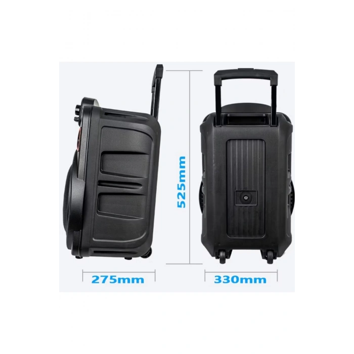 Acl Acs-2 30W Taşınabilir TWS Kablosuz PartyBox Hoparlör | RGB Işık, Bluetooth, Kumanda ve Mikrofon Destekli