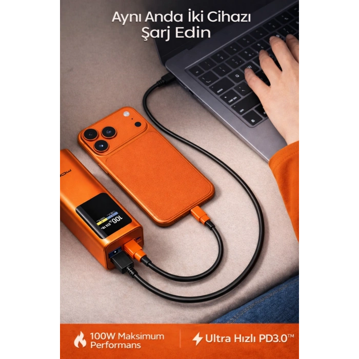 Acl PW-144 20000 mAh 100W Super Fast Laptop ve Telefon Uyumlu Powerbank