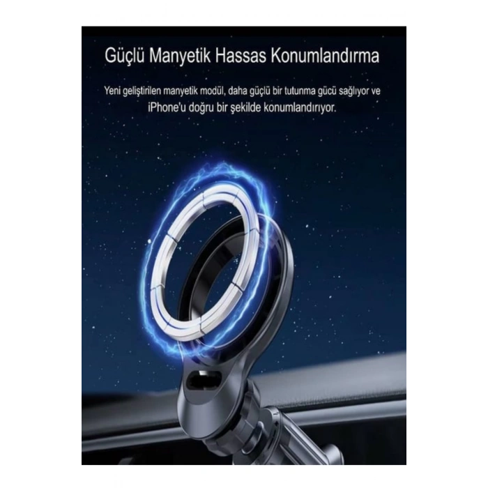 Acl  T-112 Magsafe Uzayabilen Vakumlu Araç İçi Telefon Tutucu
