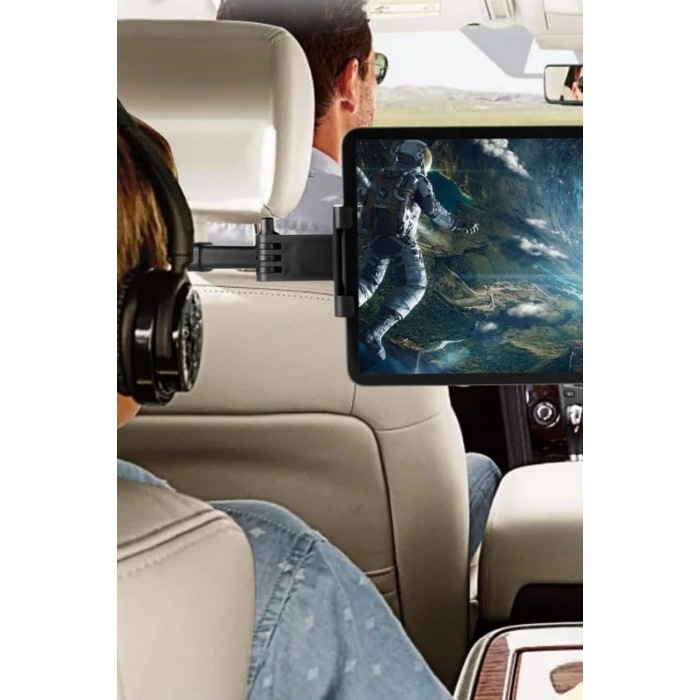 Hepu HP-A28 Araç İçi Koltuk Arkası Telefon Tablet Tutucu 360 Dönebilen Stand