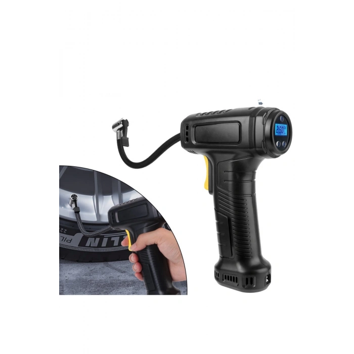 Auhma A6622 Dijital LCD Ekranlı 4000mAh Hava Kompresörü | Şişirme Pompası