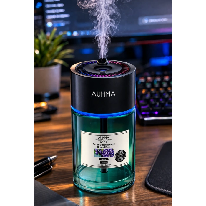 Auhma AF-10 Şarjlı Araç İçi Nemlendirici & Aromaterapi Difüzörü - Yıldız Projeksiyonlu, 120ml