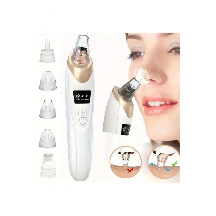 Auhma AHB-01 Vakumlu Siyah Nokta Temizleyici | 3 Kademeli Güç, Cilt Gözenek Temizleme Cihazı