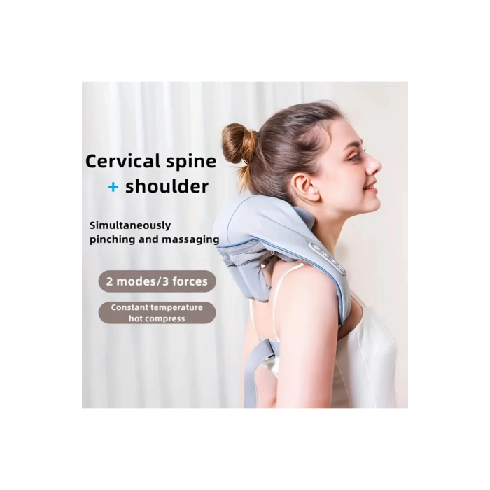 Auhma Amg31 Titreşimli Omuz ve Boyun Masaj Aleti  Isıtıcılı 5D Yoğun Masaj Başlığı