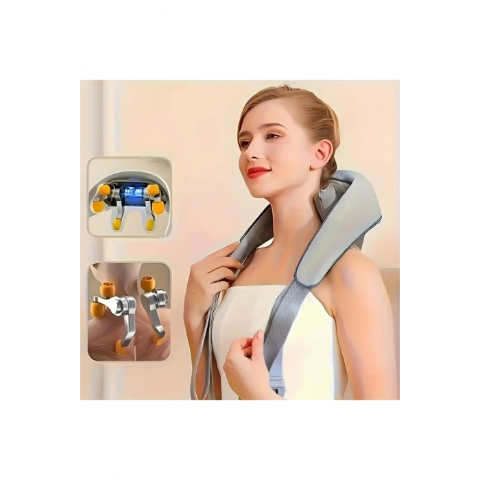 Auhma Amg31 Titreşimli Omuz ve Boyun Masaj Aleti  Isıtıcılı 5D Yoğun Masaj Başlığı