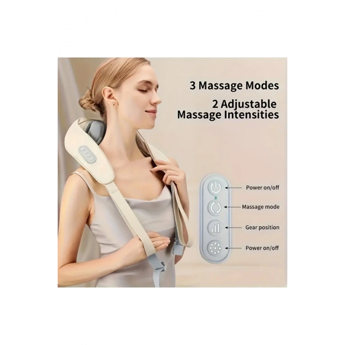 Auhma Amg31 Titreşimli Omuz ve Boyun Masaj Aleti  Isıtıcılı 5D Yoğun Masaj Başlığı