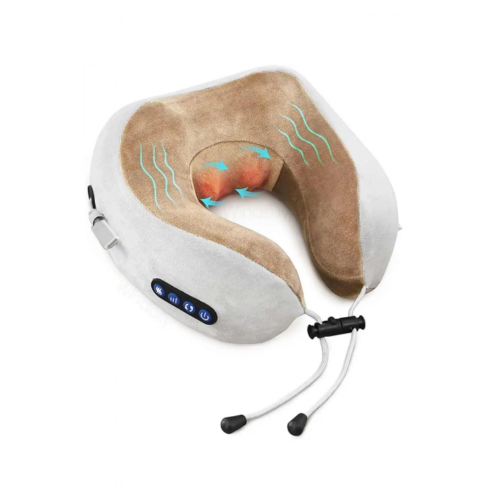 Auhma AMG32 Şarjlı Masajlı Boyun Yastığı | Taşınabilir Isıtmalı USB-C 1800 mAh