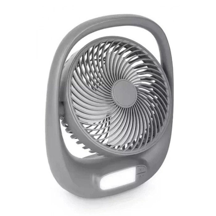 Auhma Aufn01 7 İnç Şarjlı Masaüstü Vantilatör LED Işıklı Sessiz 3 Kademeli