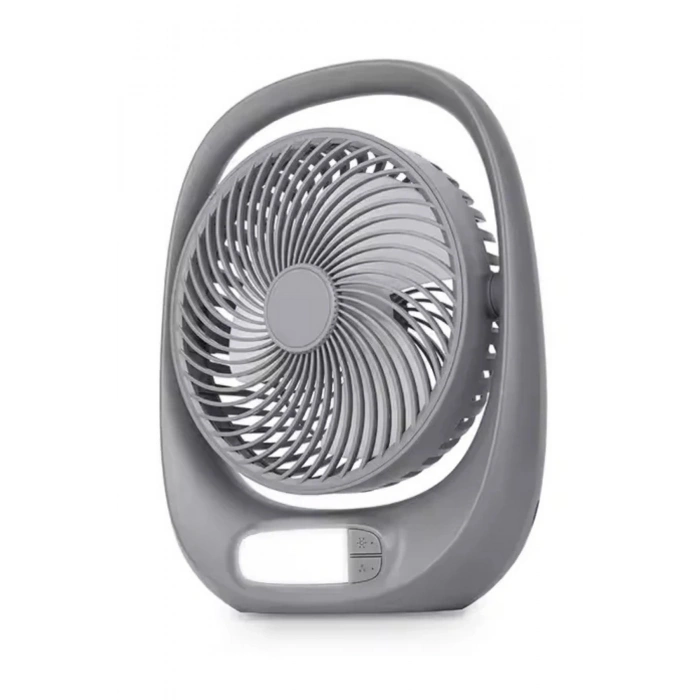 Auhma Aufn01 7 İnç Şarjlı Masaüstü Vantilatör LED Işıklı Sessiz 3 Kademeli