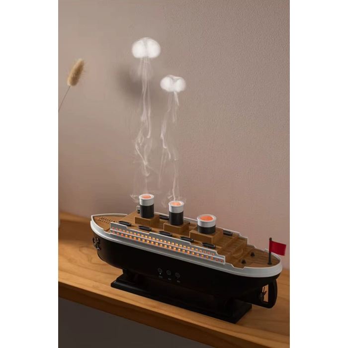 Blackbird 299 Dekoratif Titanic Gemi Aroma Difüzör & Nemlendirici |250 Ml Uzaktan Kumandalı, Zaman Ayarlı