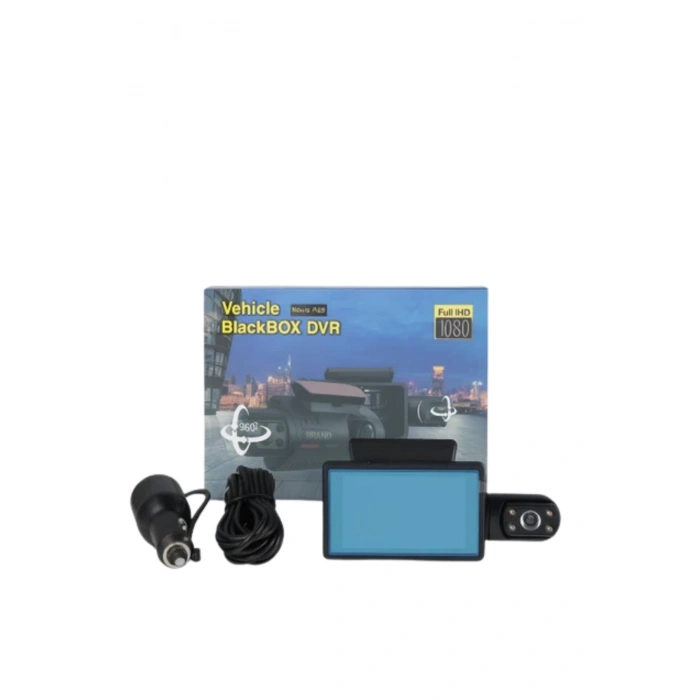 Blackbird A68 Çift Lensli Full HD 1080P Araç İçi Kamera  170 Geniş Açı, G-Sensör, 3 LCD, Döngü Kayıt