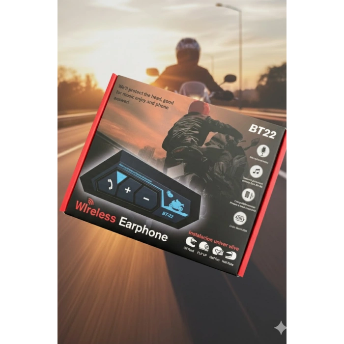 Blackbird BT-22 Motosiklet Kask Bluetooth Kulaklık & Intercom Seti | Kablosuz Müzik Su Geçirmez