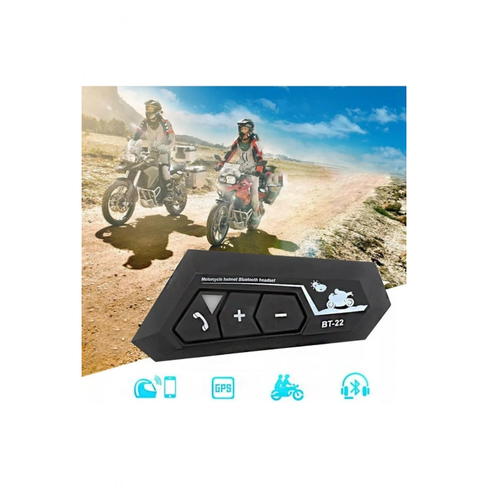 Blackbird BT-22 Motosiklet Kask Bluetooth Kulaklık & Intercom Seti | Kablosuz Müzik Su Geçirmez