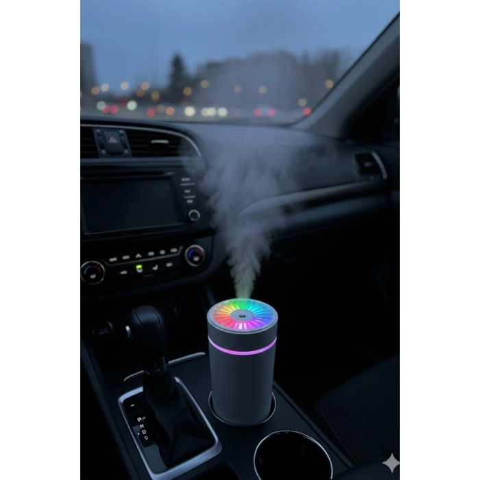 Blackbird KT-H04 Beyaz Oto İçi Ofis Ev Hava Nemlendirici Işıklı Buhar Koku Makinası