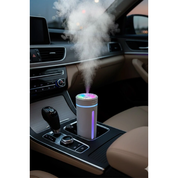 Blackbird KT-H04 Beyaz Oto İçi Ofis Ev Hava Nemlendirici Işıklı Buhar Koku Makinası