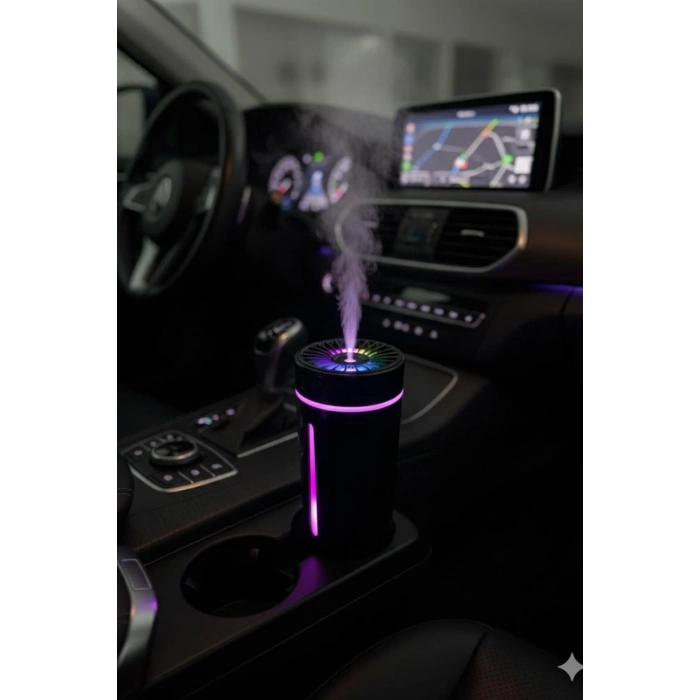 Blackbird KT-H04 Siyah Oto İçi Ofis Ev Hava Nemlendirici Işıklı Buhar Koku Makinası