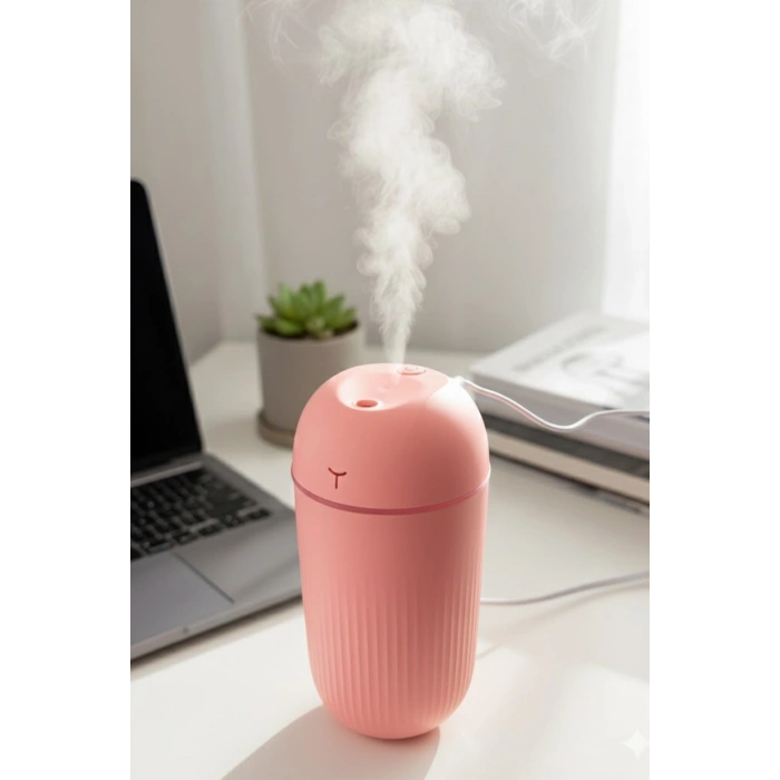 Blackbird KT-H09 Pembe 420 Ml Taşınabilir Mini USB Hava Nemlendirici | Araç ve Ofis İçin Renkli Işıklı