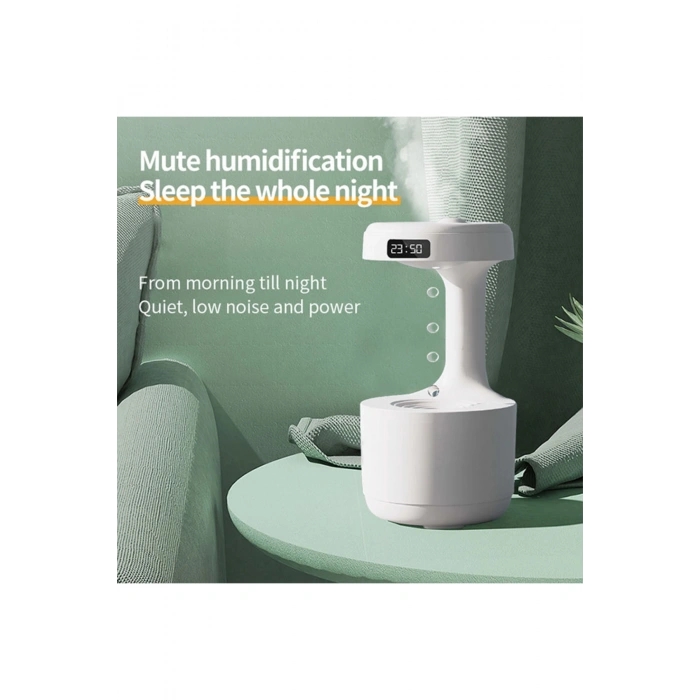 Blackbird LZ599 Yerçekimsiz Hava Nemlendirici | 600 ml Kapasite | Dijital Saatli | Zarif Tasarım