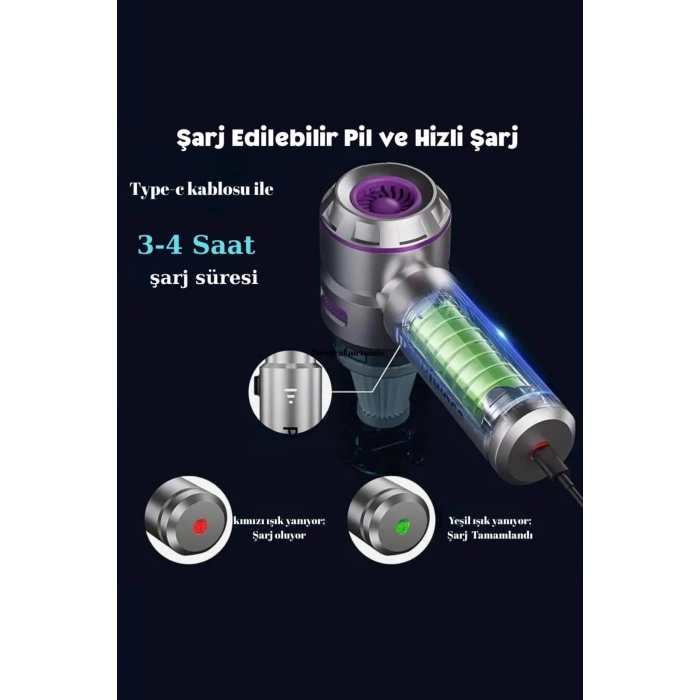 Blackbird MK-5801 16000PA Kablosuz Araç Süpürgesi | 3 Kademeli Güç | Şarjlı El Süpürgesi