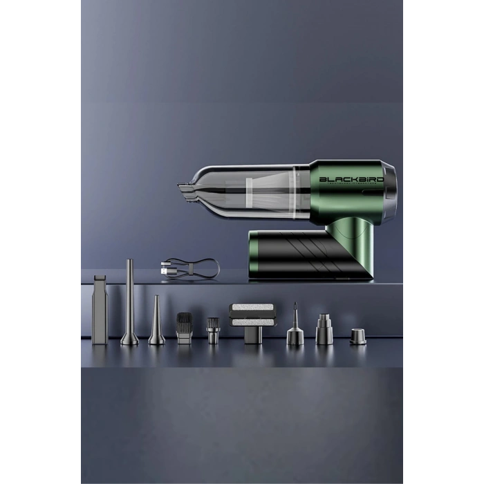 Blackbird MK-5802 16000PA Katlanabilir Kablosuz Araç Süpürgesi | 3 Kademeli Güç | Şarjlı El Süpürgesi