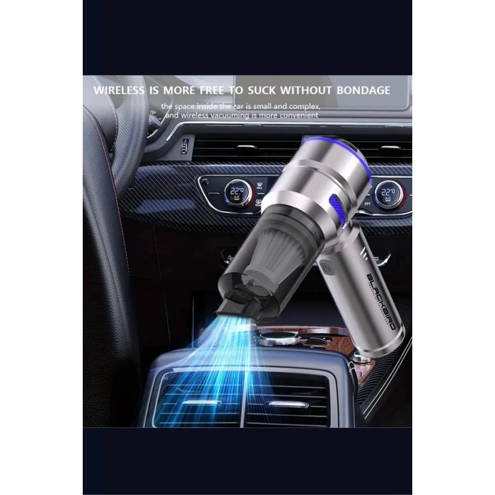 Blackbird MK-5803 16000PA Kablosuz Araç Süpürgesi | 3 Kademeli Güç | Şarjlı El Süpürgesi