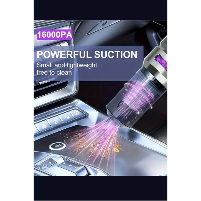 Blackbird MK-5803 16000PA Kablosuz Araç Süpürgesi | 3 Kademeli Güç | Şarjlı El Süpürgesi