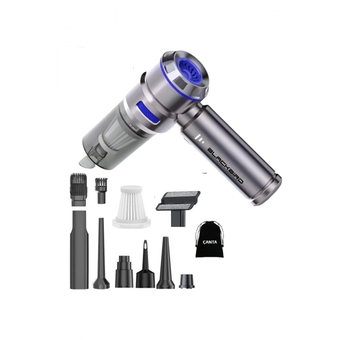 Blackbird MK-5803 16000PA Kablosuz Araç Süpürgesi | 3 Kademeli Güç | Şarjlı El Süpürgesi