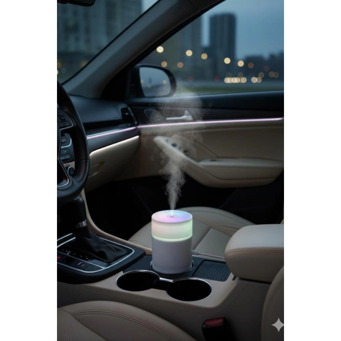 Blackbird SD12 Taşınabilir Mini USB Hava Nemlendirici | Araç ve Ofis İçin Renkli Işıklı