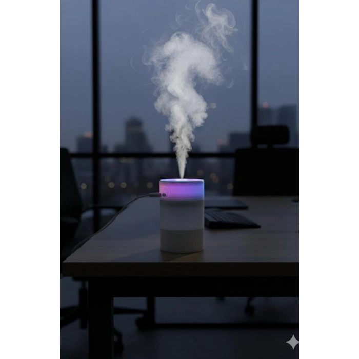 Blackbird SD12 Taşınabilir Mini USB Hava Nemlendirici | Araç ve Ofis İçin Renkli Işıklı