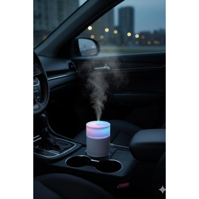 Blackbird SD12 Taşınabilir Mini USB Hava Nemlendirici | Araç ve Ofis İçin Renkli Işıklı