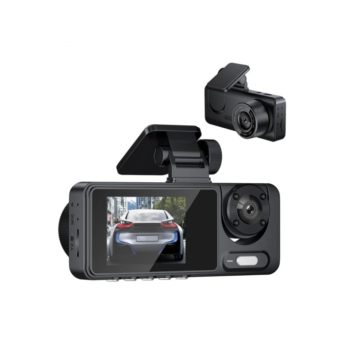 Blackbird Y15 Çift Lensli Full HD 1080P Araç İçi Kamera DVR 170 Geniş Açı G-Sensör, Döngü Kaydı, Gece Görüşü