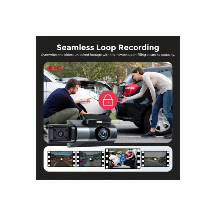 Blic Blm-87 Araç Kamerası  HD Video 3.0 LCD Ekran Geniş Açı G-Sensör Destekli