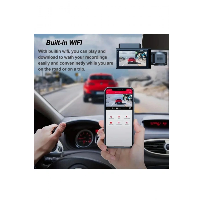 Blic Blm-87 Araç Kamerası  HD Video 3.0 LCD Ekran Geniş Açı G-Sensör Destekli