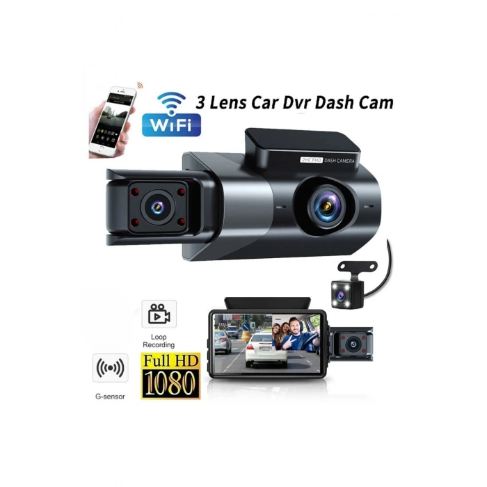 Blic Blm-87 Araç Kamerası  HD Video 3.0 LCD Ekran Geniş Açı G-Sensör Destekli