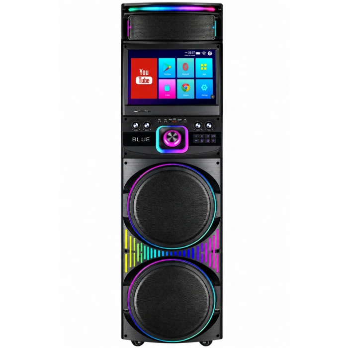 Blic BLS-82 Akıllı LED Ekranlı Parti Hoparlörü 12 Inç RGB Taşınabilir Bluetooth Ses Sistemi