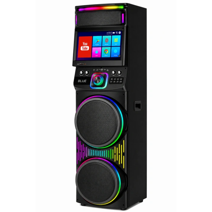 Blic BLS-82 Akıllı LED Ekranlı Parti Hoparlörü 12 Inç RGB Taşınabilir Bluetooth Ses Sistemi