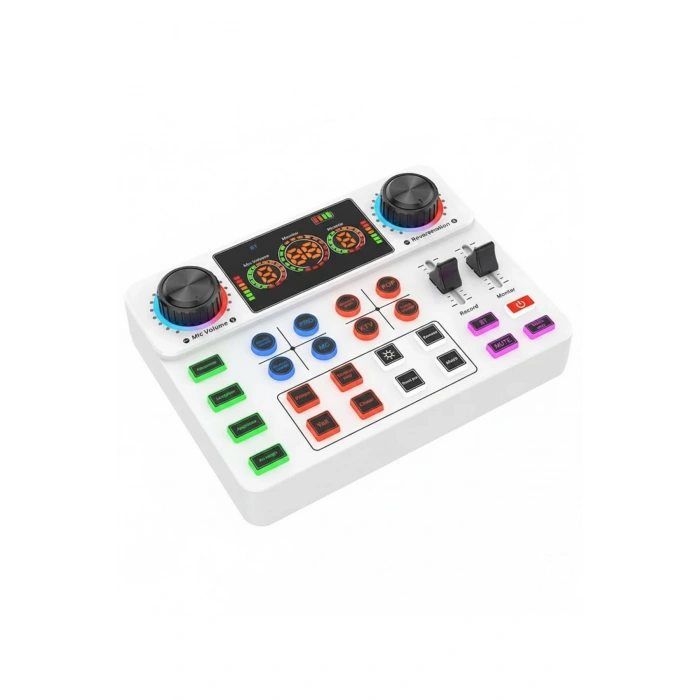 Blic Pro+ KSA2 Beyaz Live Stream Sound Card | Profesyonel Canlı Yayın Ses Kartı